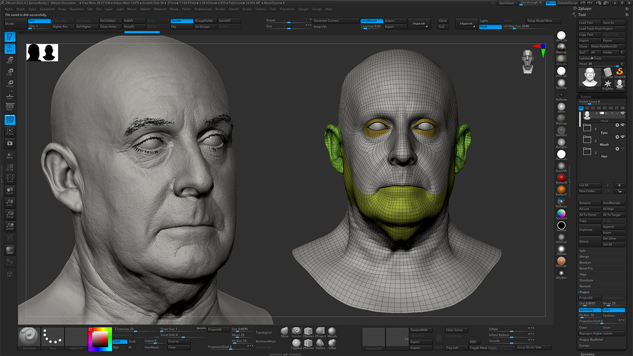 Download Zbrush head sculpt